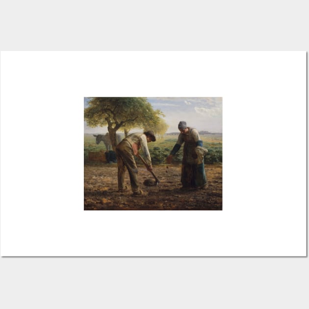 Potato Planters - Jean-François Millet Wall Art by themasters